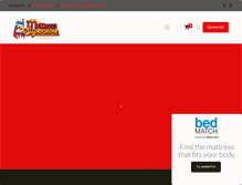 Tablet Screenshot of mattress-superstore.com